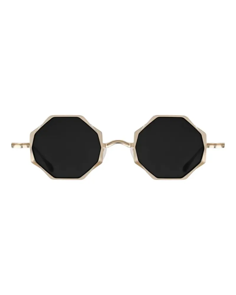 RIGARDS Sonnenbrille mit geometrischem Gestell - Gold Gold