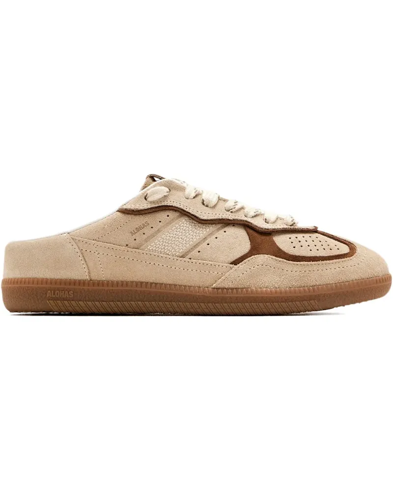 Alohas Tb.490 Sneaker-Mules aus Wildleder - Nude Nude