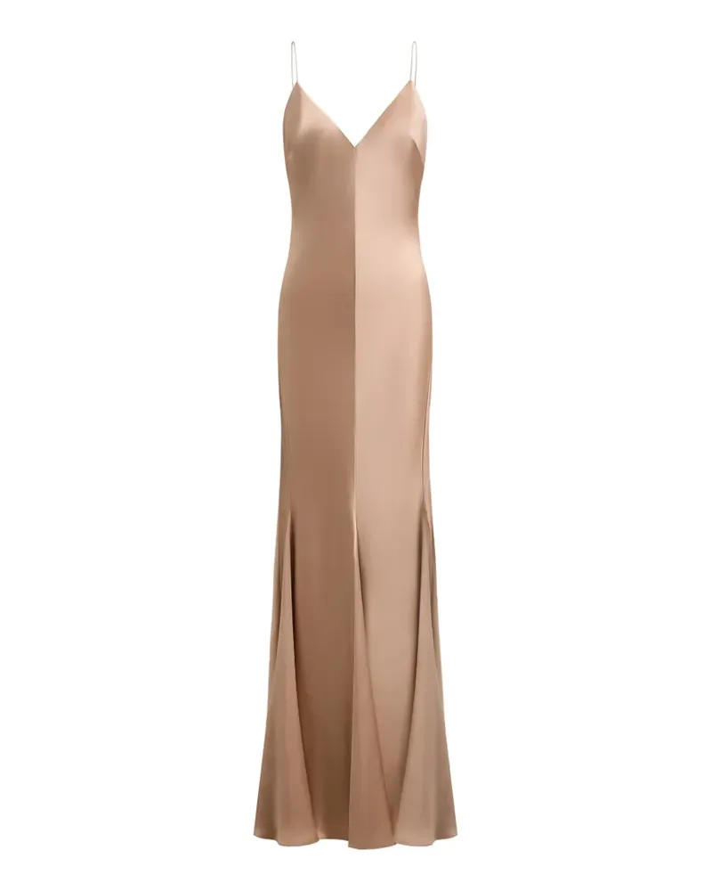 12 STOREEZ Ava Maxikleid aus Seide - Rosa Rosa