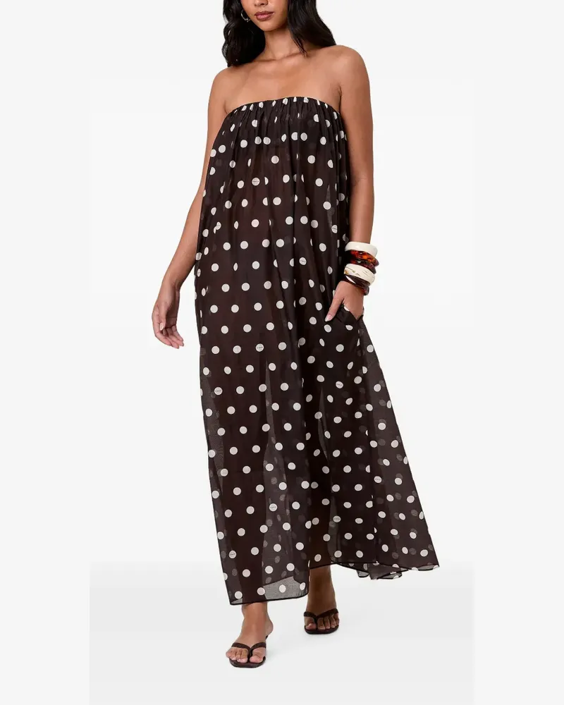 NICHOLAS Lindy strapless maxi tent dress - Braun Braun