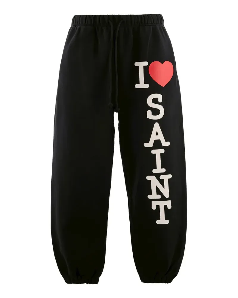 SAINT MXXXXXX I Love Saint track pants - Schwarz Schwarz