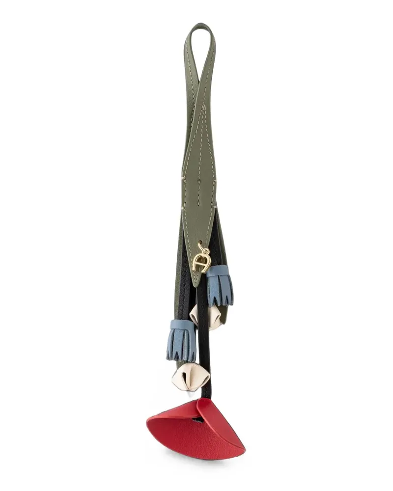 Aigner Ciondollini Taschenanhänger mit Blumenanhänger - Grün Grün