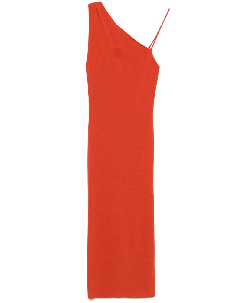 Nanushka Asymmetrisches Midikleid - Orange Orange