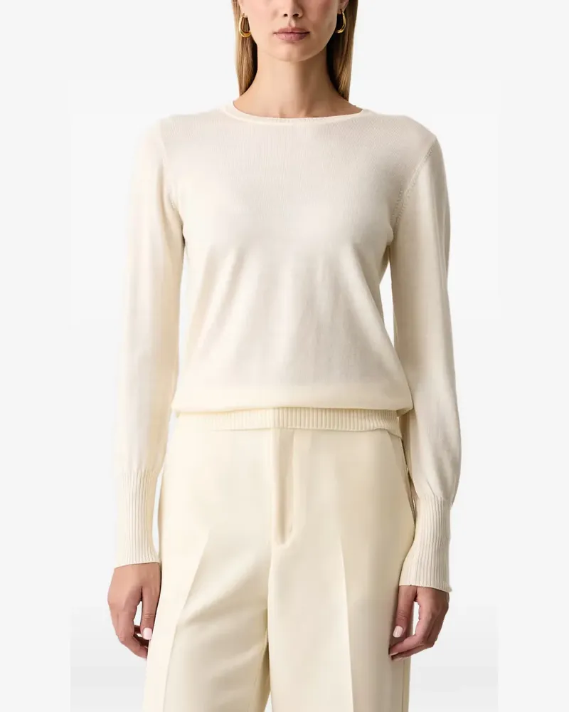 Luisa Spagnoli Mossa Langarmshirt mit rundem Ausschnitt - Nude Nude