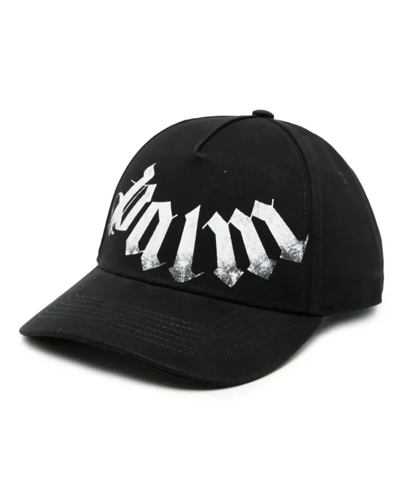 Palm Angels Baseballkappe mit Logo-Print - Schwarz Schwarz