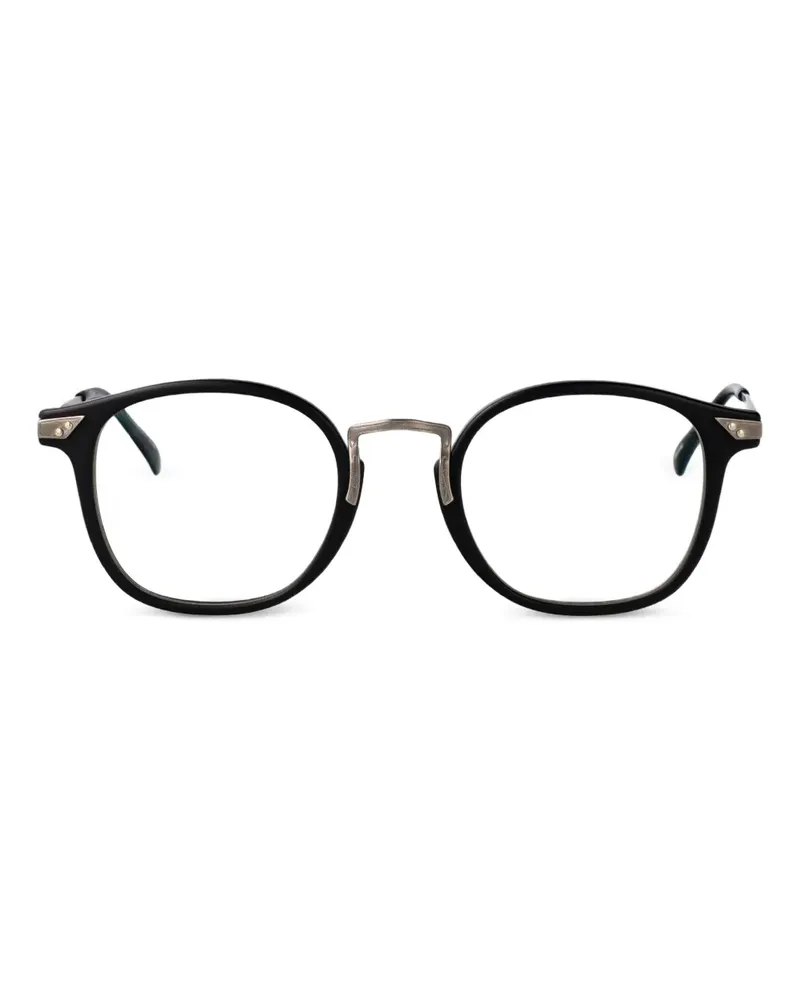 MATSUDA Brille mit ovalem Gestell - Schwarz Schwarz
