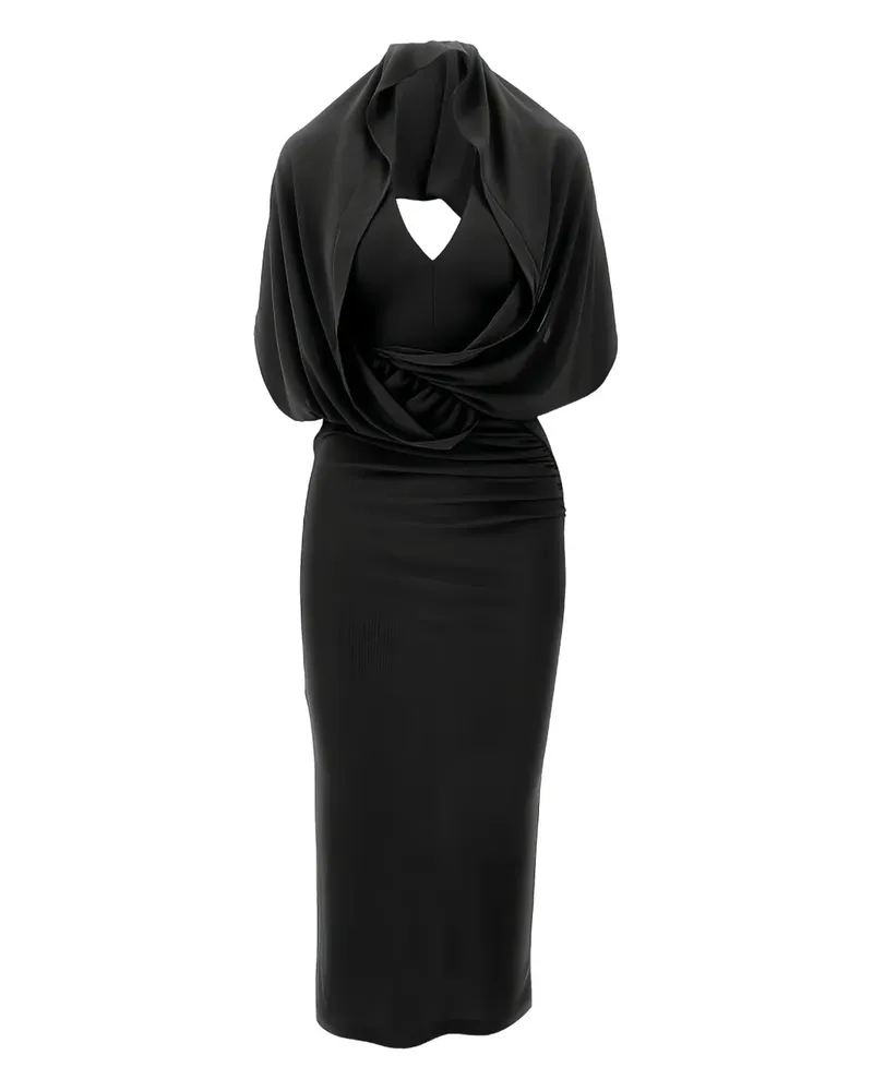 ANDAMANE Annie open-back midi dress - Schwarz Schwarz