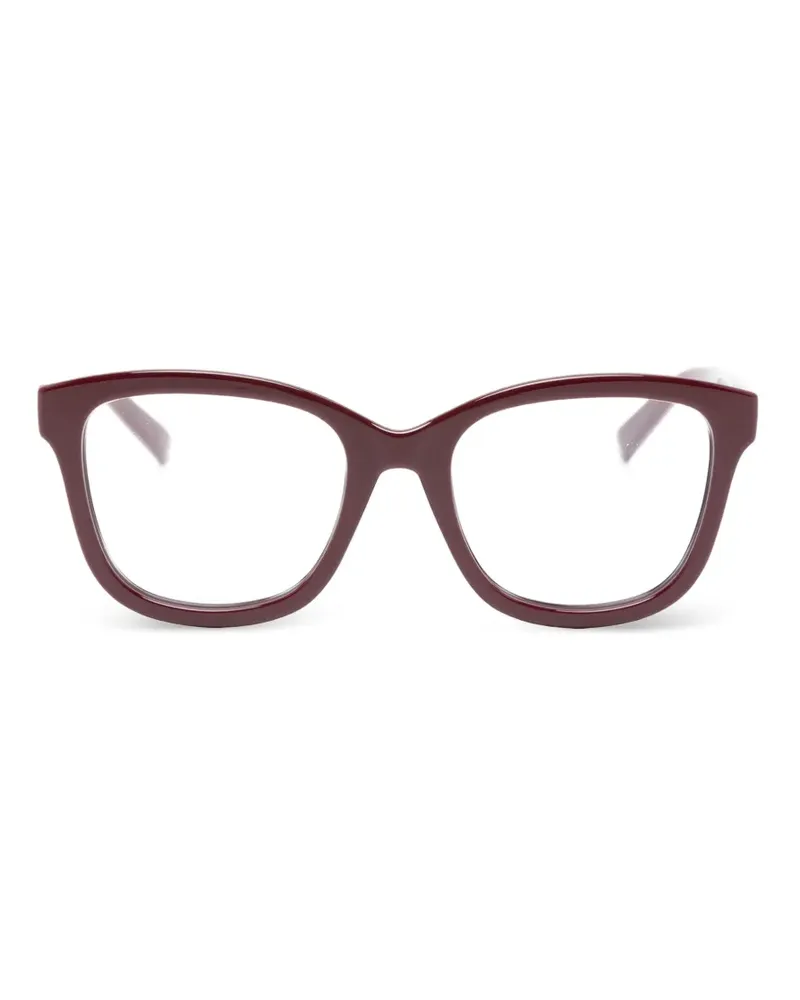 Gucci Brille mit Logo - Rot Rot