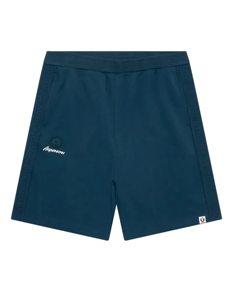 BAPE Joggingshorts mit Logo-Streifen - Blau Blau