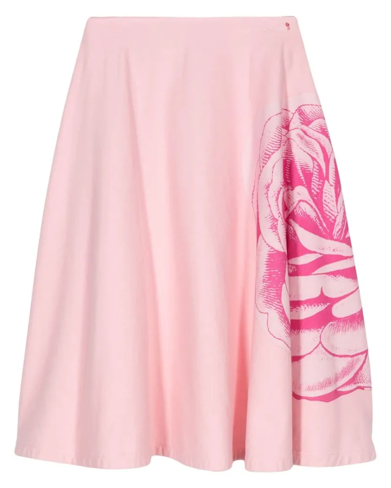 Marni Rock mit Blumen-Print - Rosa Rosa