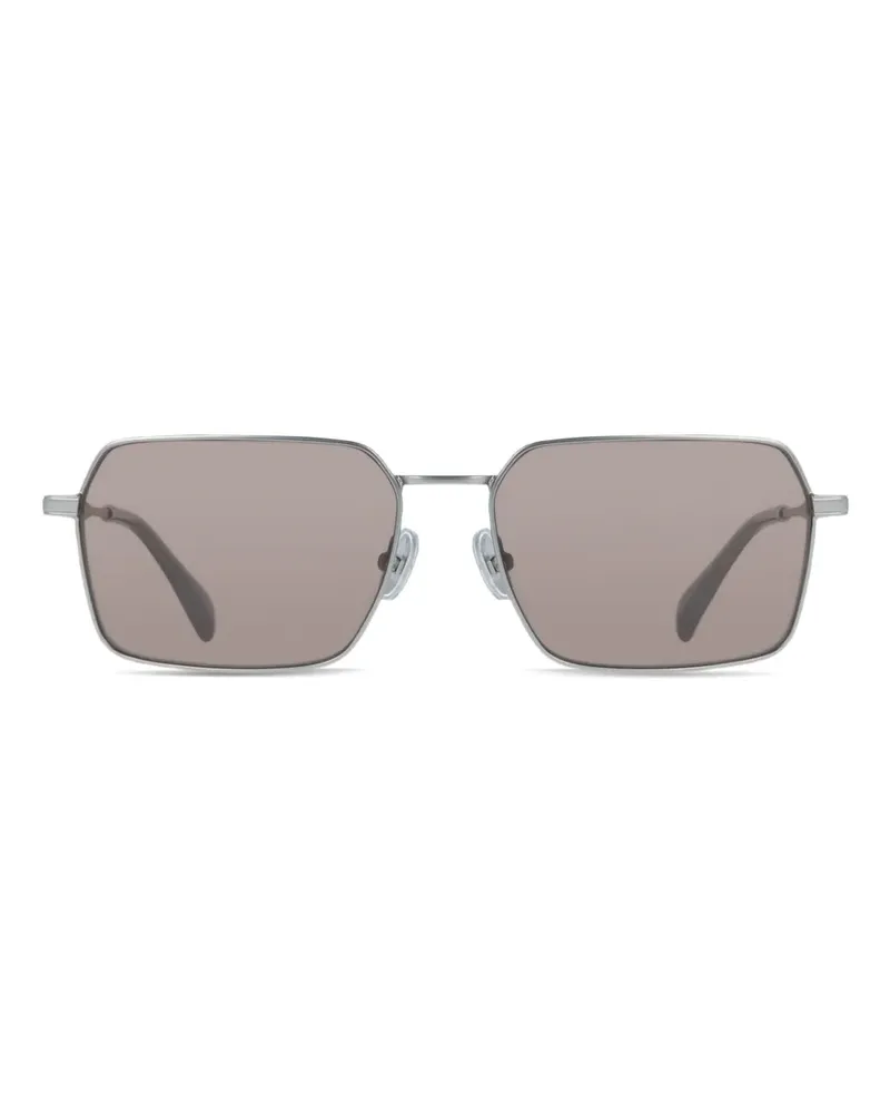 Paul Smith Sonnenbrille mit eckigem Gestell - Silber Silber