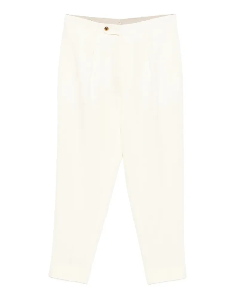 Berwich Chiaia belt-loops trousers - Nude Nude