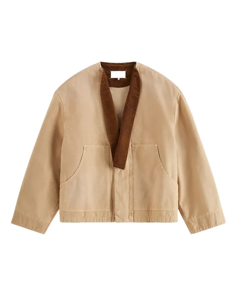 Maison Margiela Jacke mit abnehmbarem Kragen - Nude Nude