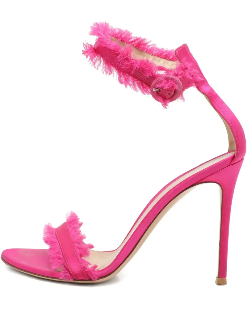 Gianvito Rossi Portofino Sandalen mit Fransen - Rosa Rosa