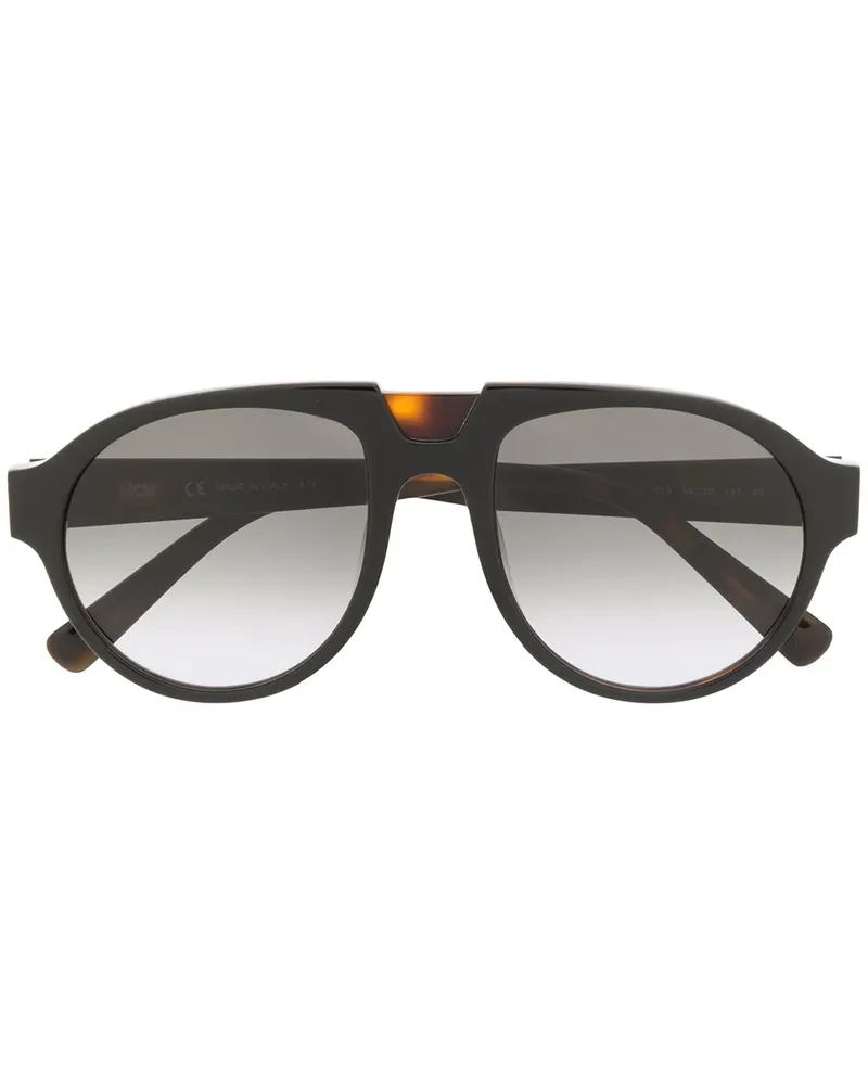 MCM Pilotenbrille in Schildpattoptik - Schwarz Schwarz