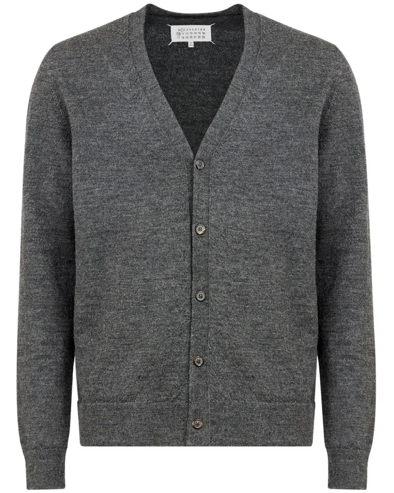 Maison Margiela Fein gestrickter Cardigan - Grau Grau