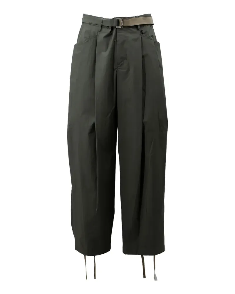 Sacai Hose mit Kordelzugbund - Grün Grün