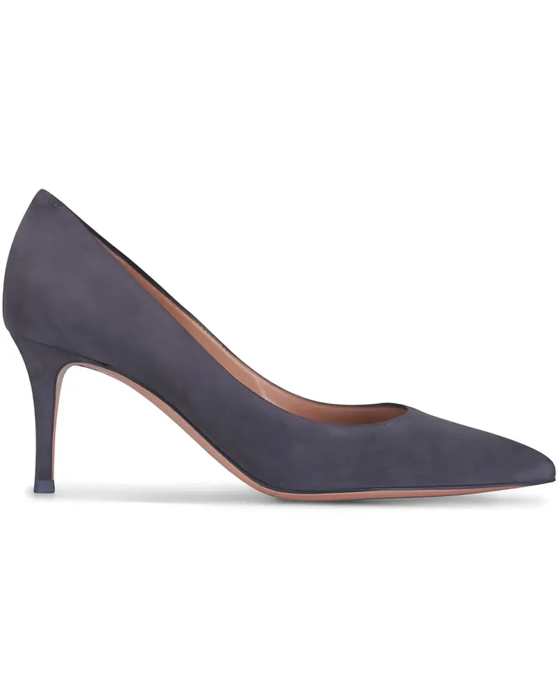 Gianvito Rossi Gianvito Pumps aus Wildleder 70mm - Grau Grau