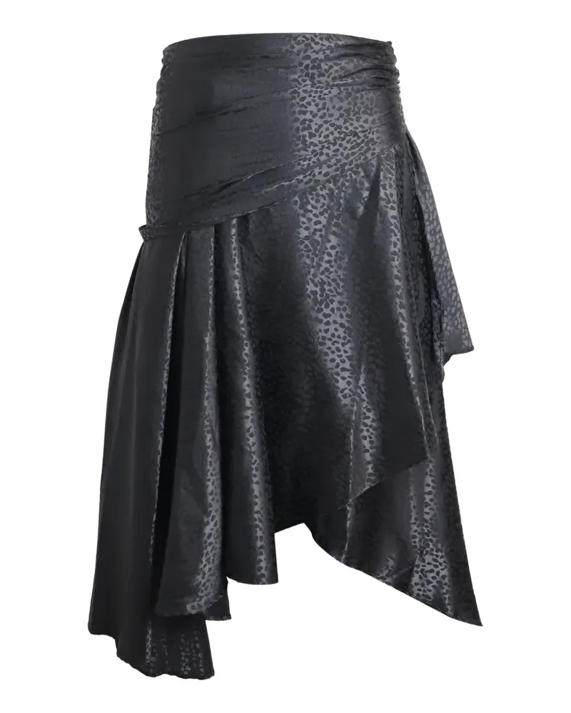 Dodo Bar Or draped asymmetric hem skirt - Schwarz Schwarz