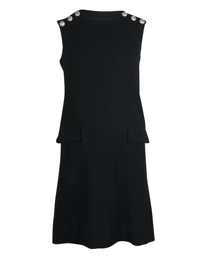 Claudie Pierlot button-detail flap-pocket dress - Schwarz Schwarz