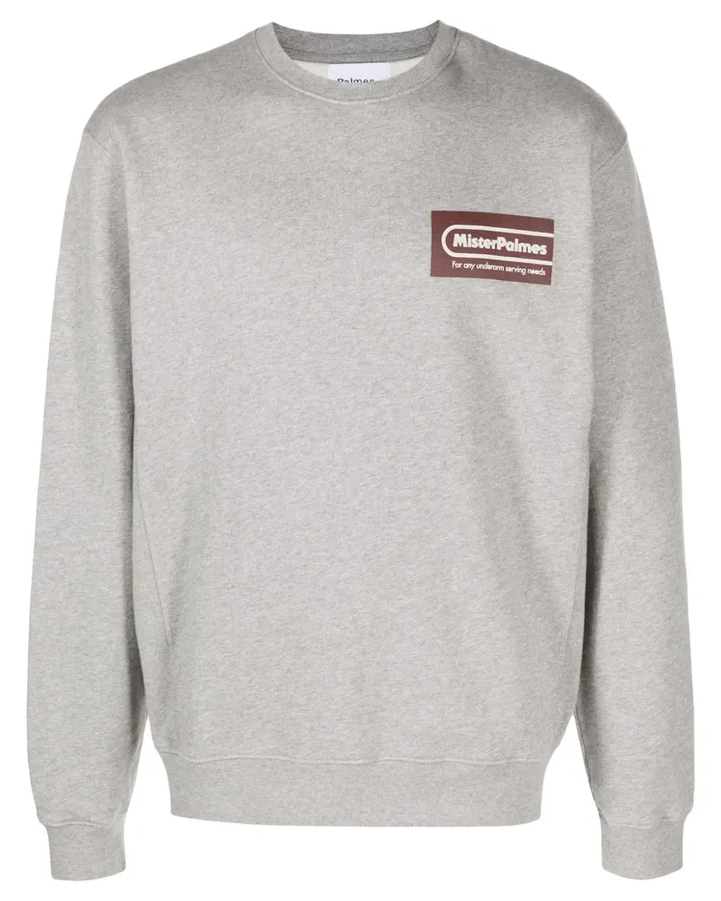 Palmes Sweatshirt mit Mr. Palme-Print - Grau Grau