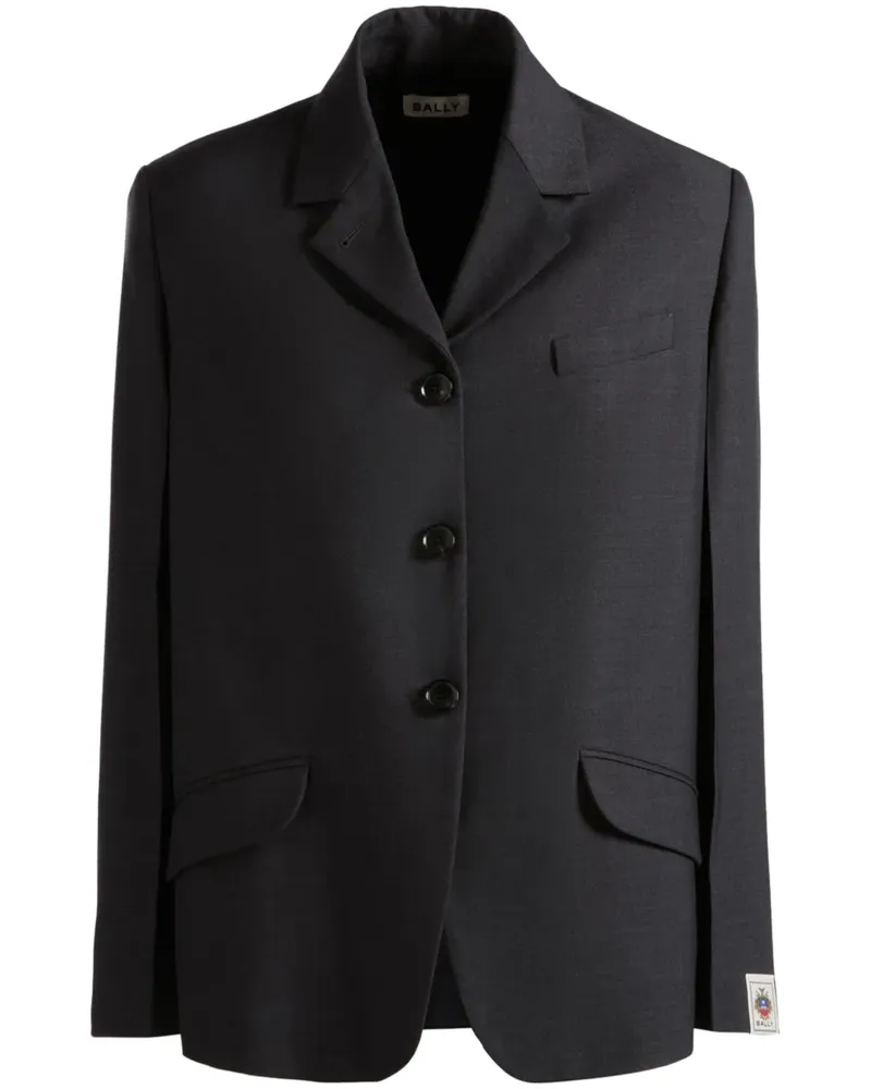 Bally Sakko mit Logo-Patch - Grau Grau
