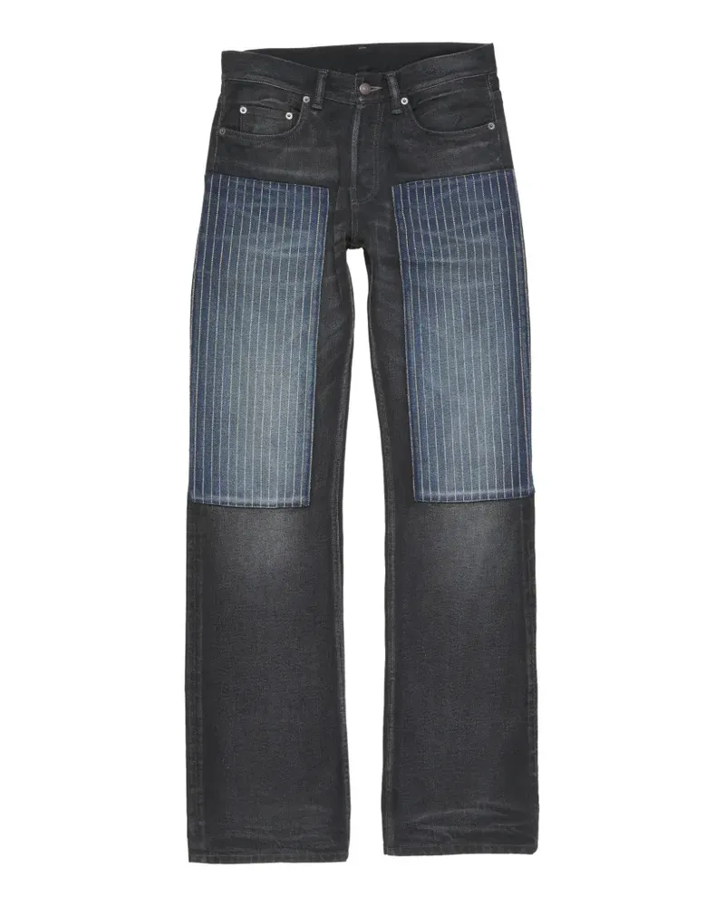 Acne Studios contrast-panel jeans - Schwarz Schwarz