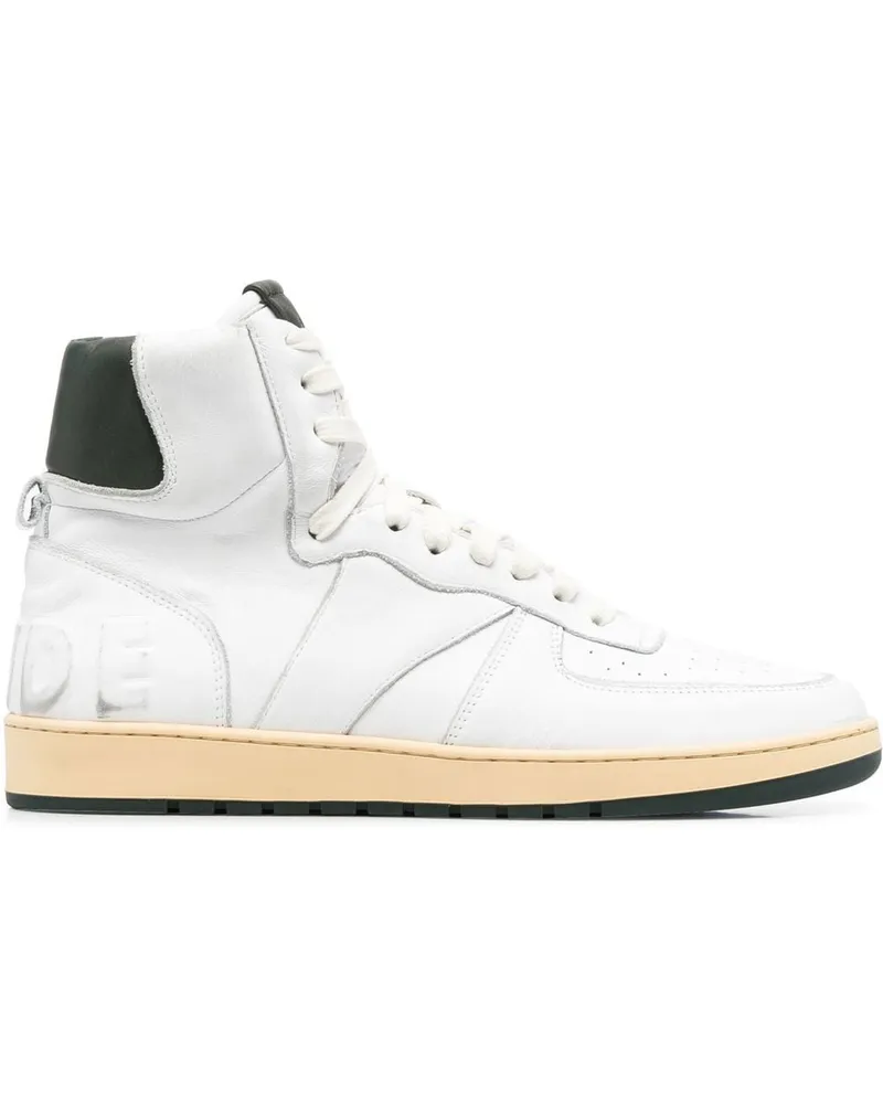 RHUDE Klassische High-Top-Sneakers Weiß