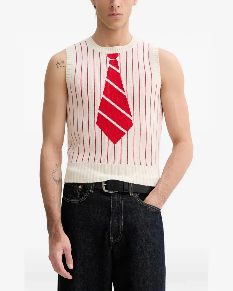 Kenzo Trompe œil sleeveless knitted vest - Nude Nude