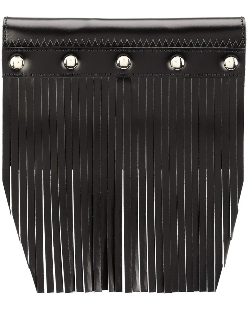 Comme des Garçons Portemonnaie mit Fransen - Schwarz Schwarz
