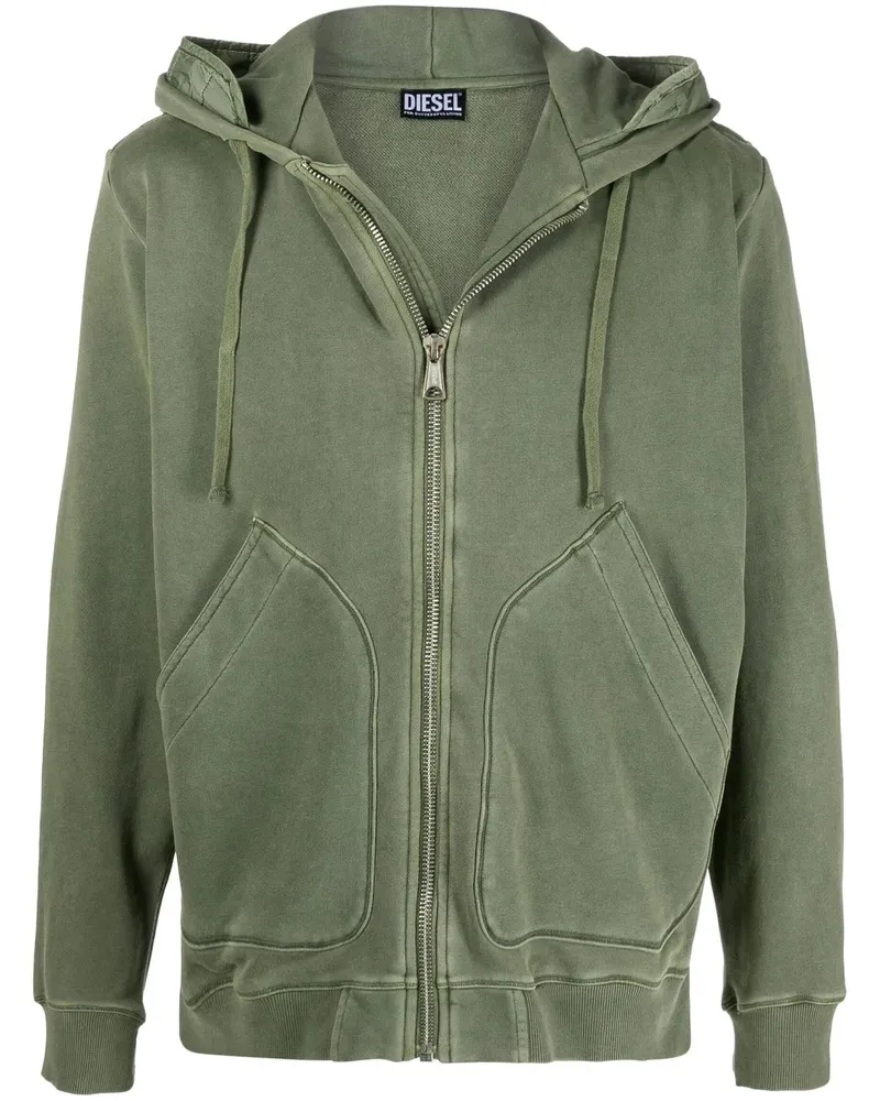 Diesel Vestol Hoodie mit Kontrasteinsatz - Grün Grün