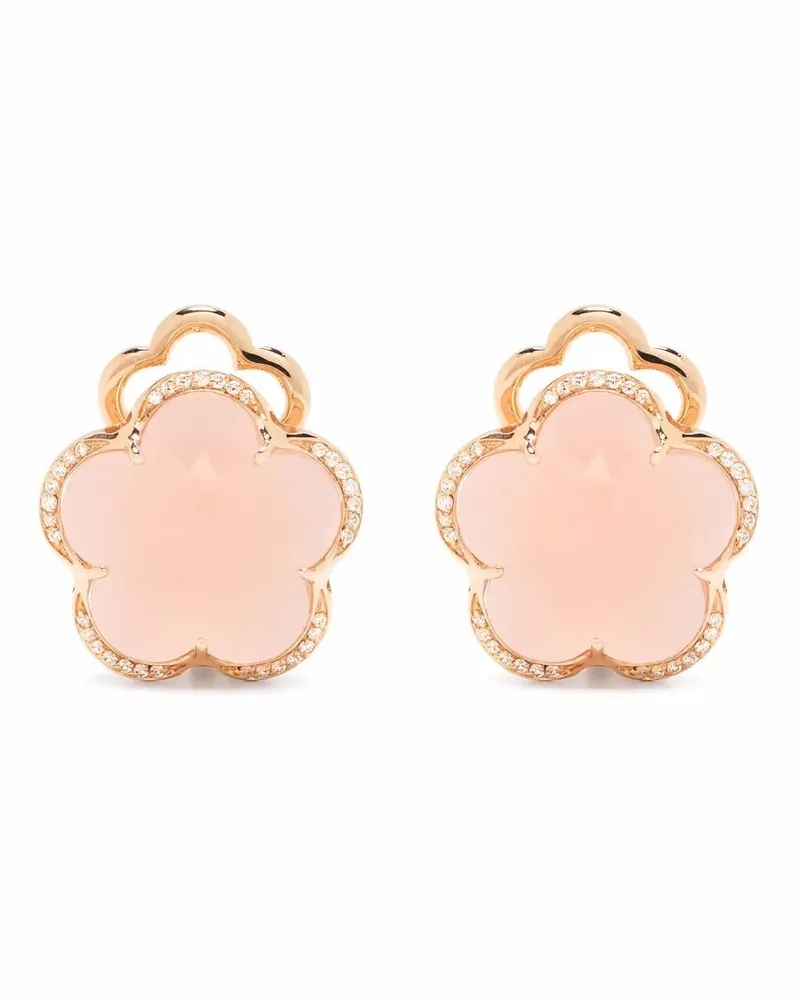 Pasquale Bruni 18kt Bon Ton Rotgoldohrringe mit Diamanten - Rosa Rosa