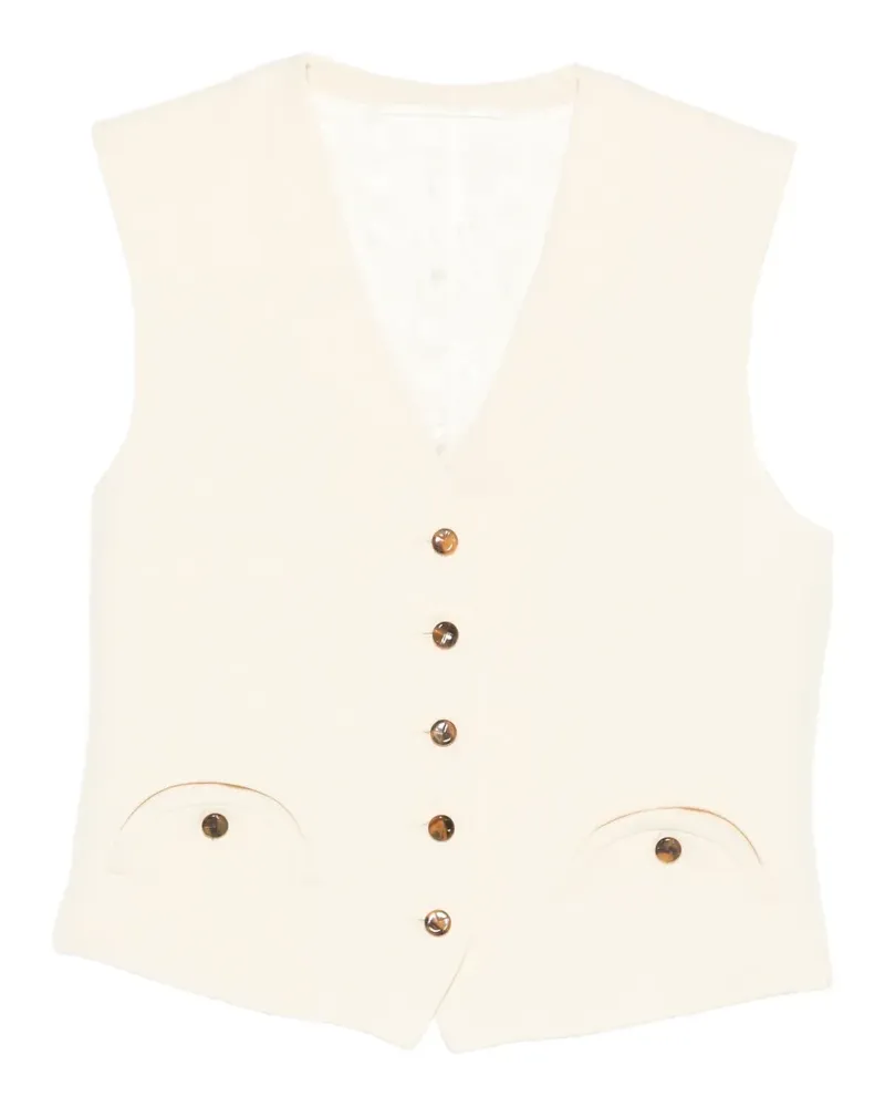 Blazé Milano buttoned waistcoat - Gelb Gelb