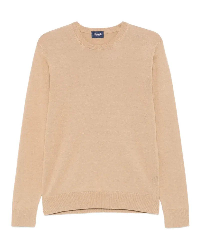 Drumohr  Pullover mit Rundhalsausschnitt - Nude Nude