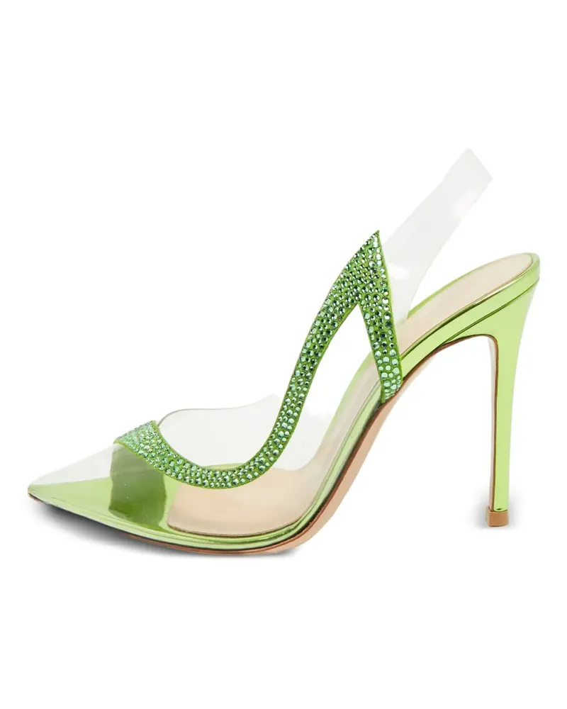 Gianvito Rossi Hortensia Pumps mit Kristallen - Weiß Weiß