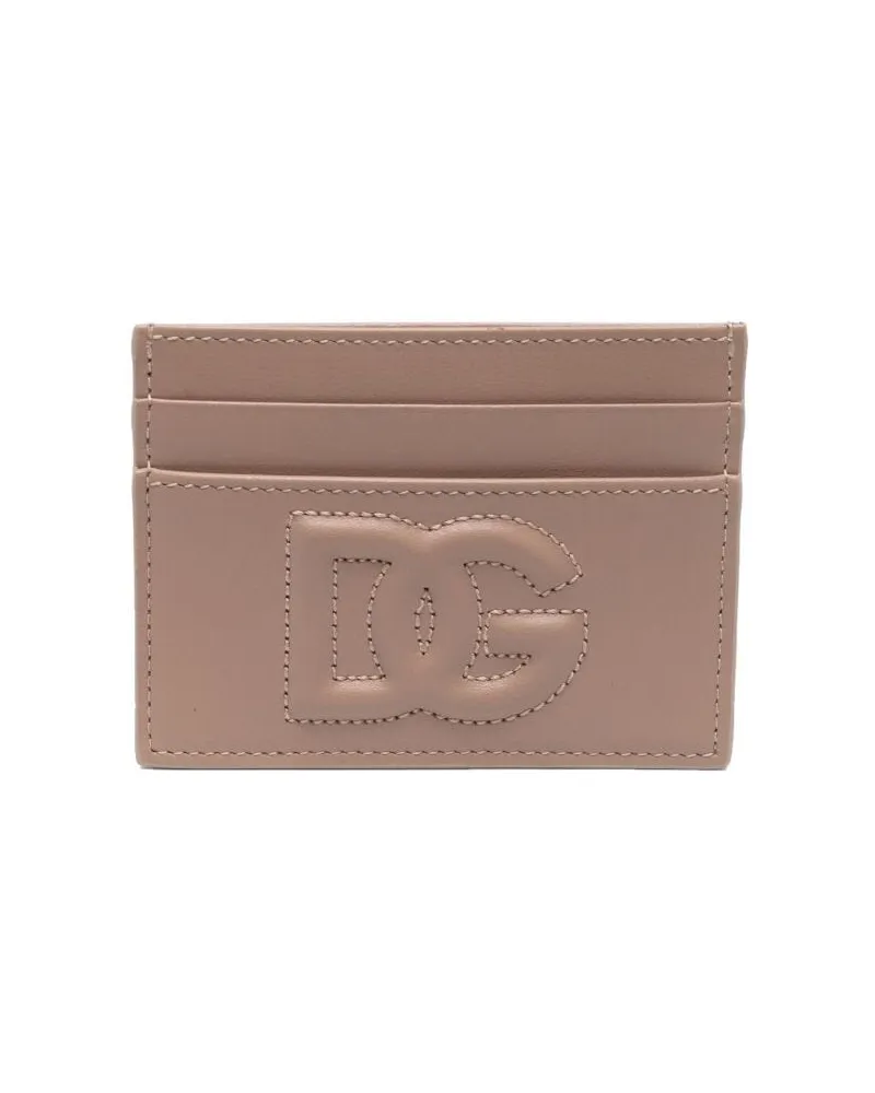 Dolce & Gabbana Kartenetui mit Logo-Prägung - Nude Nude