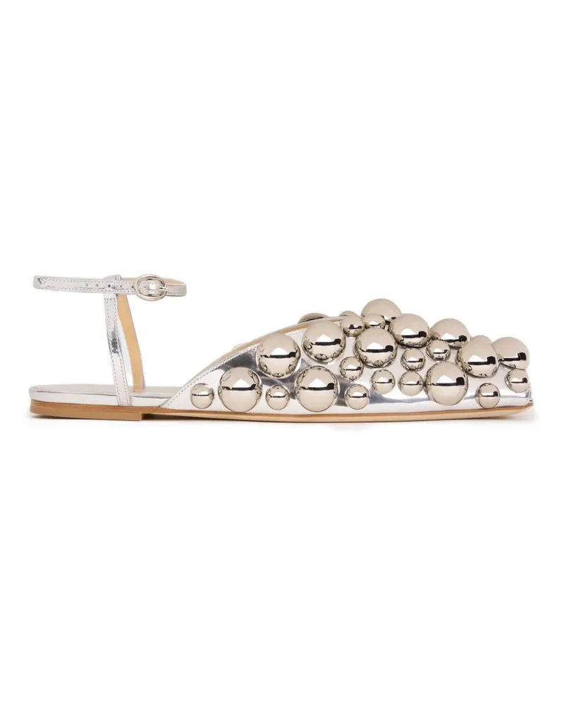 A.W.A.K.E. Vivian embellished sandals - Silber Silber