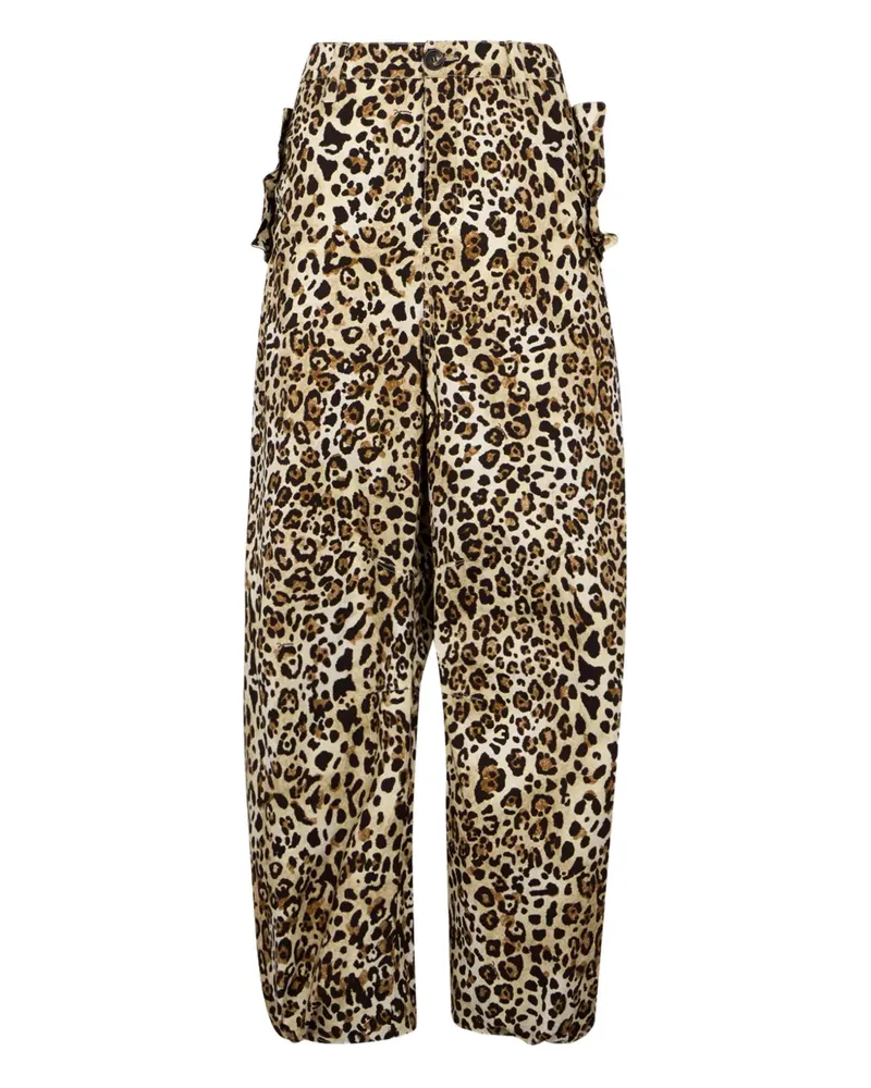 Dsquared2 Gerüschte Hose mit Animal-Muster - Nude Nude