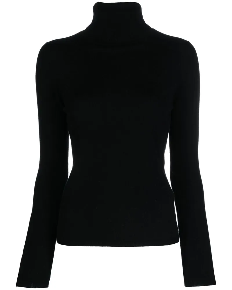 ALLUDE Kaschmirpullover mit Rollkragen - Schwarz Schwarz