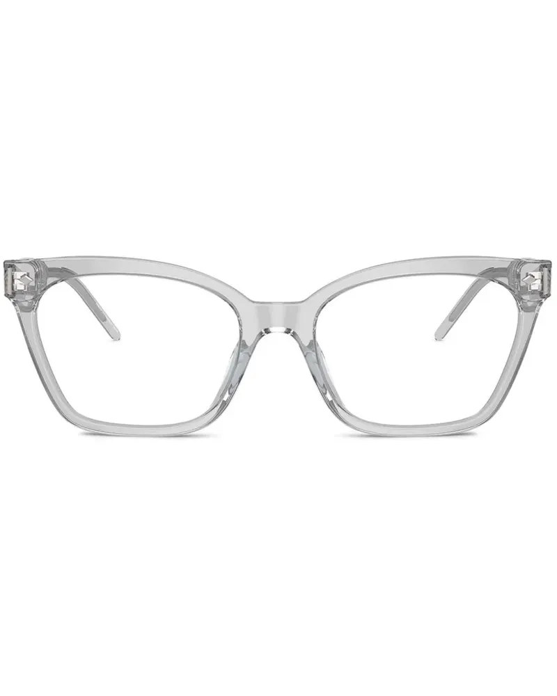 Giorgio Armani Brille mit eckigem Gestell - Grau Grau
