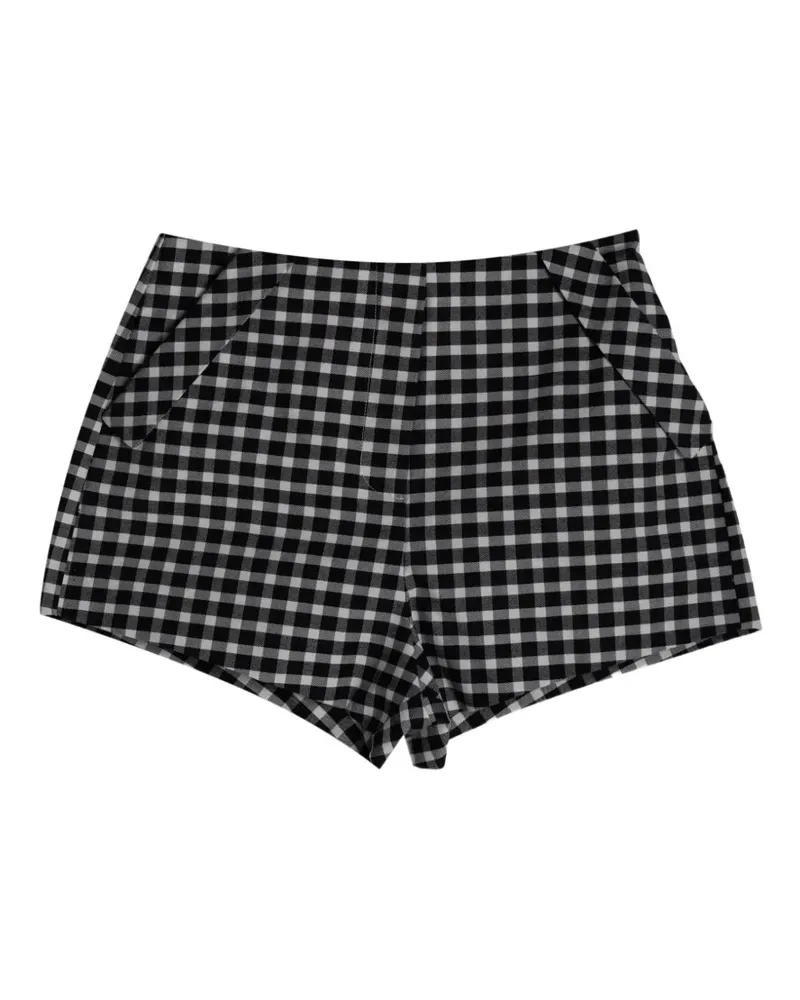 Posse Chaira check shorts - Schwarz Schwarz