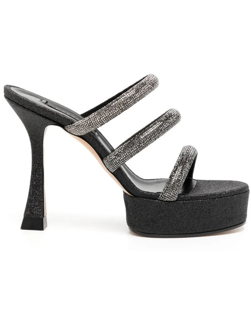 Casadei Sandalen mit Strass - Schwarz Schwarz