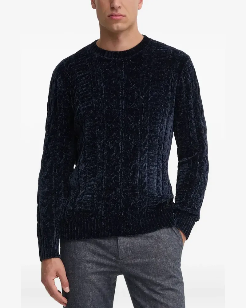Guess Pullover mit Zopfmuster - Blau Blau