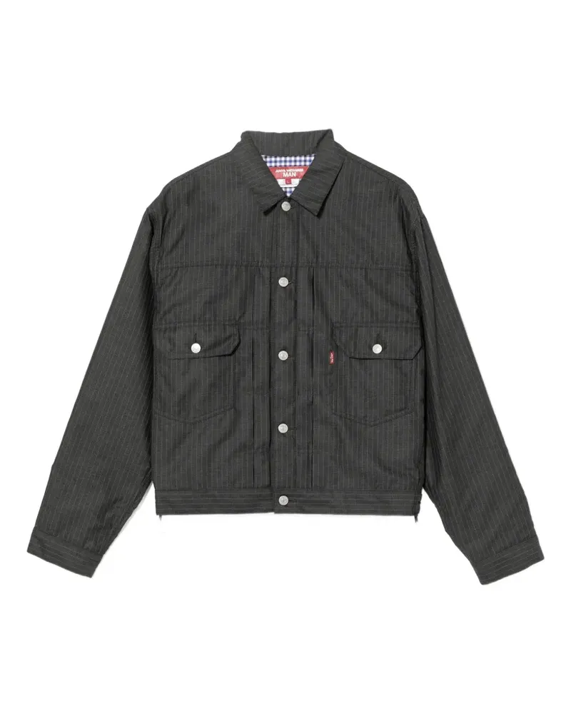 Junya Watanabe x Levi's Hemdjacke mit Nadelstreifen - Grau Grau