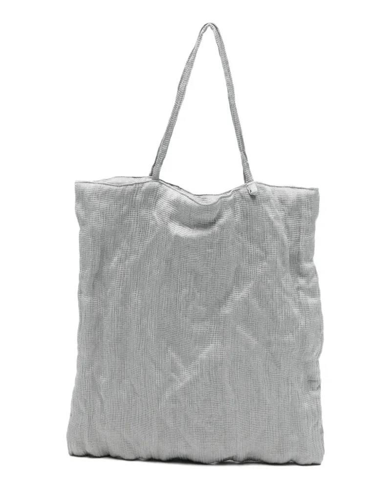 ALYSI Tote Bag mit Knitteroptik - Grau Grau