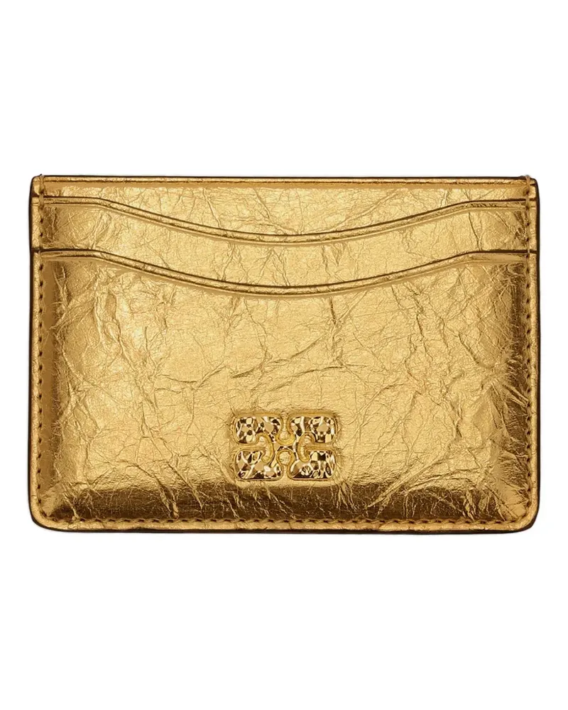 Ganni Kartenetui mit Logo - Gold Gold