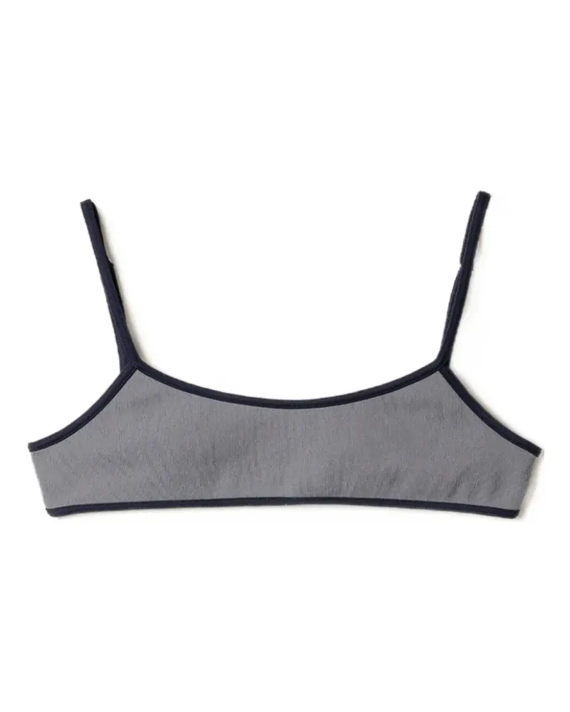 Miu Miu Zweifarbiges Bikinioberteil - Grau Grau