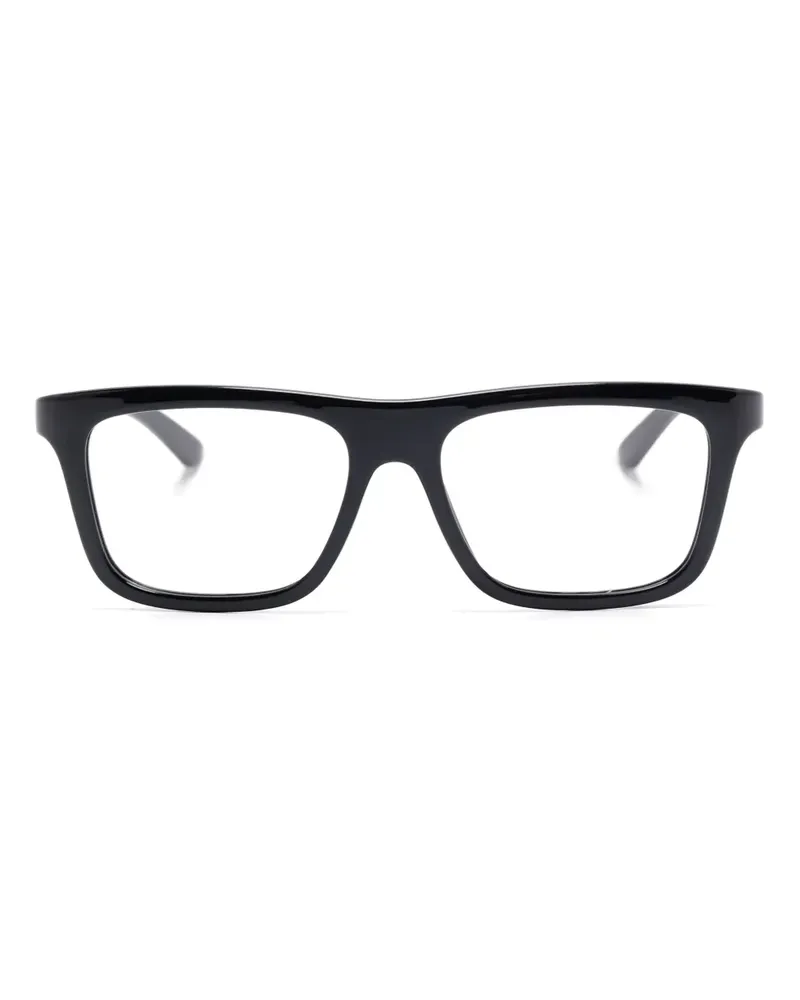 Gucci Brille im Wayfarer-Design - Schwarz Schwarz