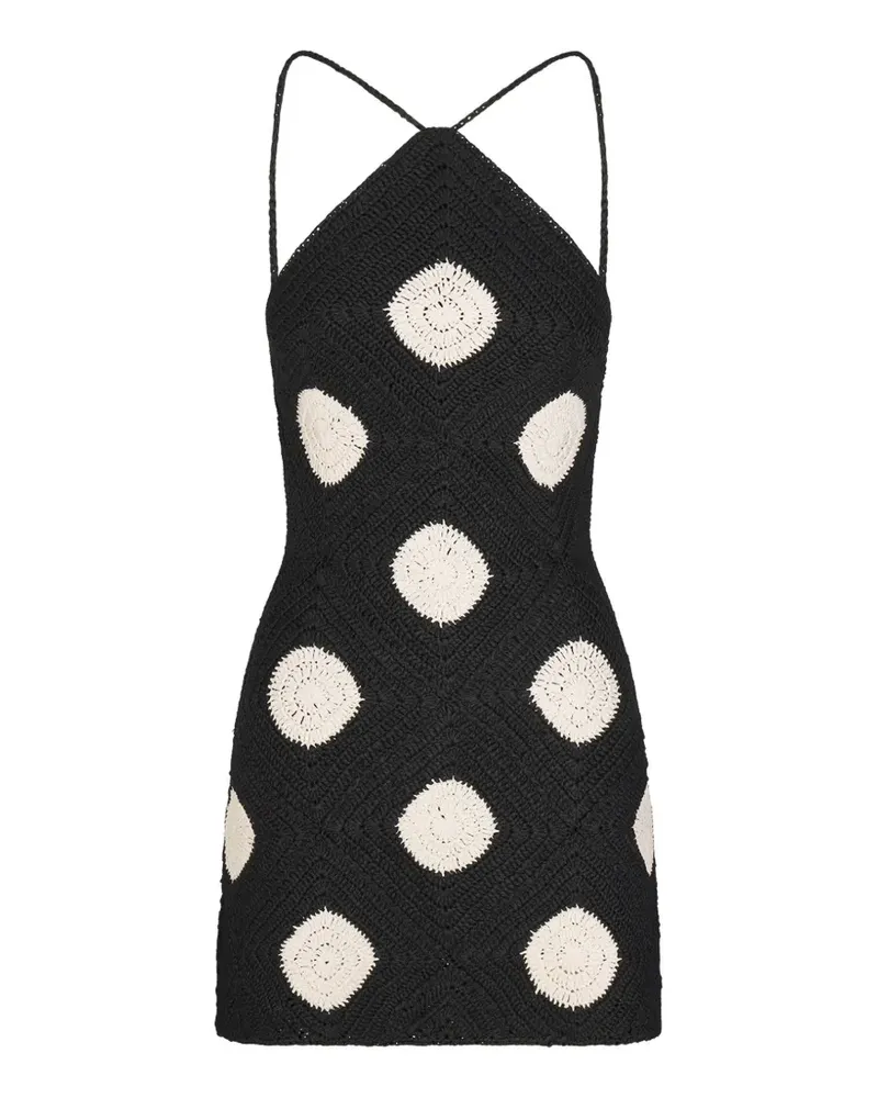 Simon Miller Kit crochet mini dress - Schwarz Schwarz