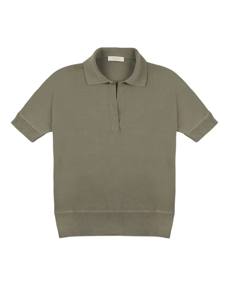 Zanone T-Shirt mit Kragen - Grün Grün